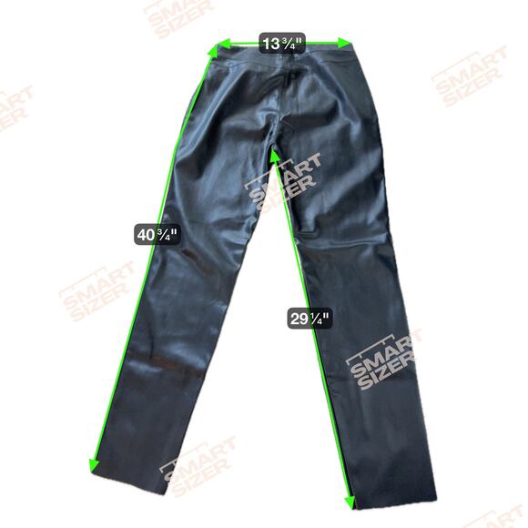 Know One Cares Black High Waist Faux Leather Pants Size 4 Edgy Punk Quiet Luxury - Picture 8 of 8